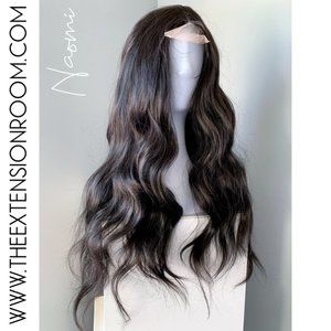 NEW Long Black Synthetic Lace Front Wig
